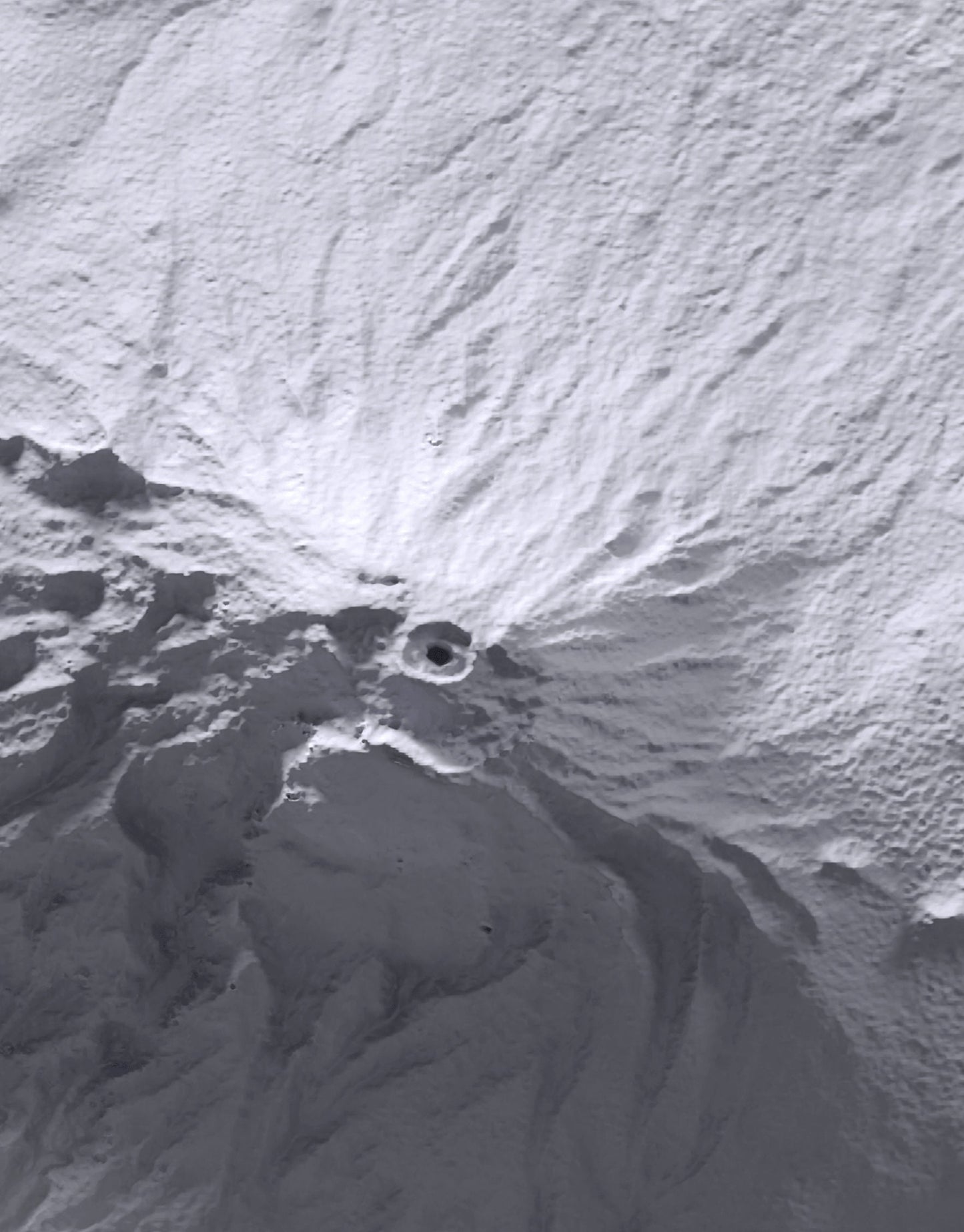 Mount Kilimanjaro ~ Modern 2D Shaded Relief Print ~ Plain Topographic Map