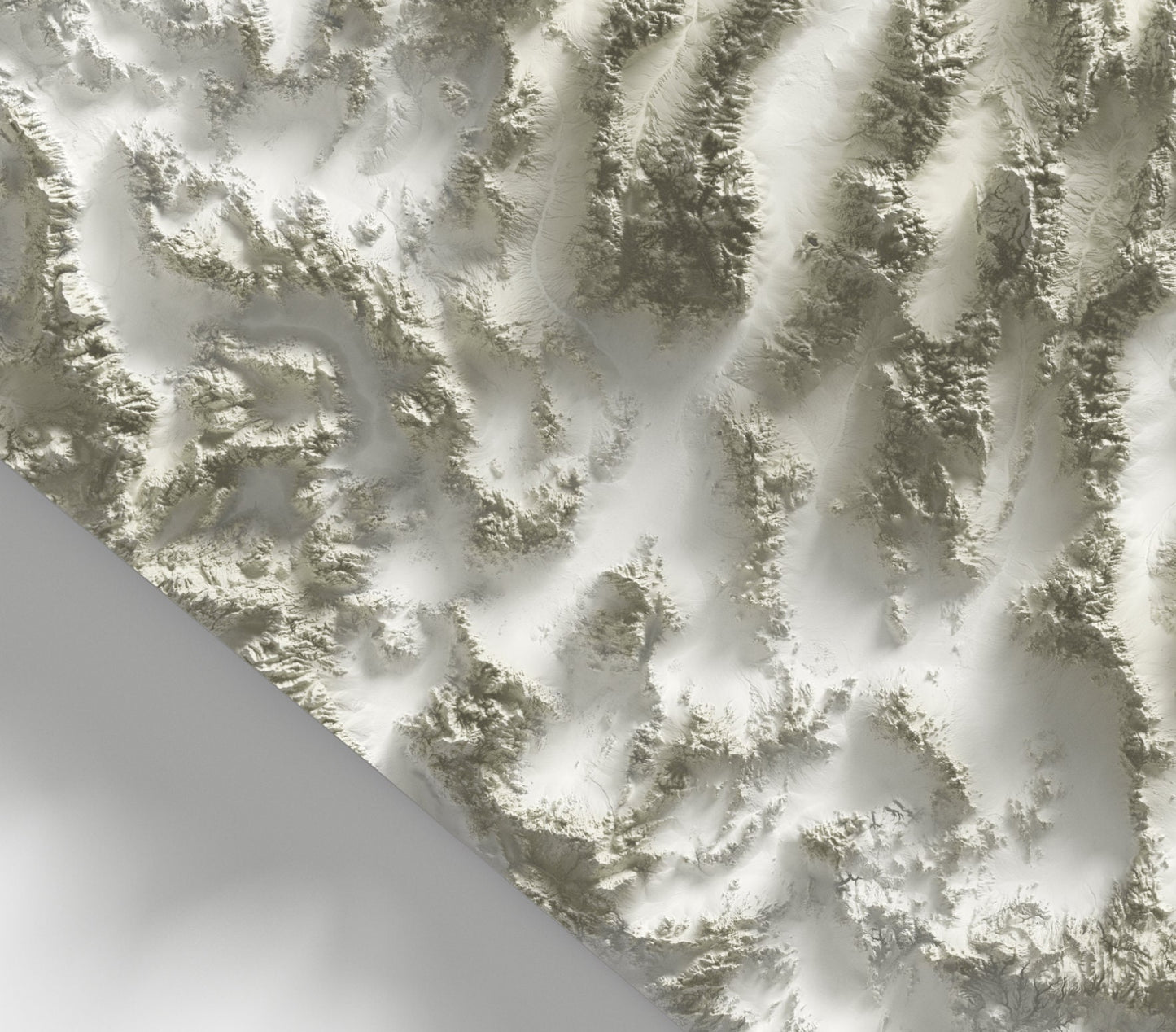 Nevada ~ 2D Minimalist Topographic Map Print ~ Shaded Relief US State