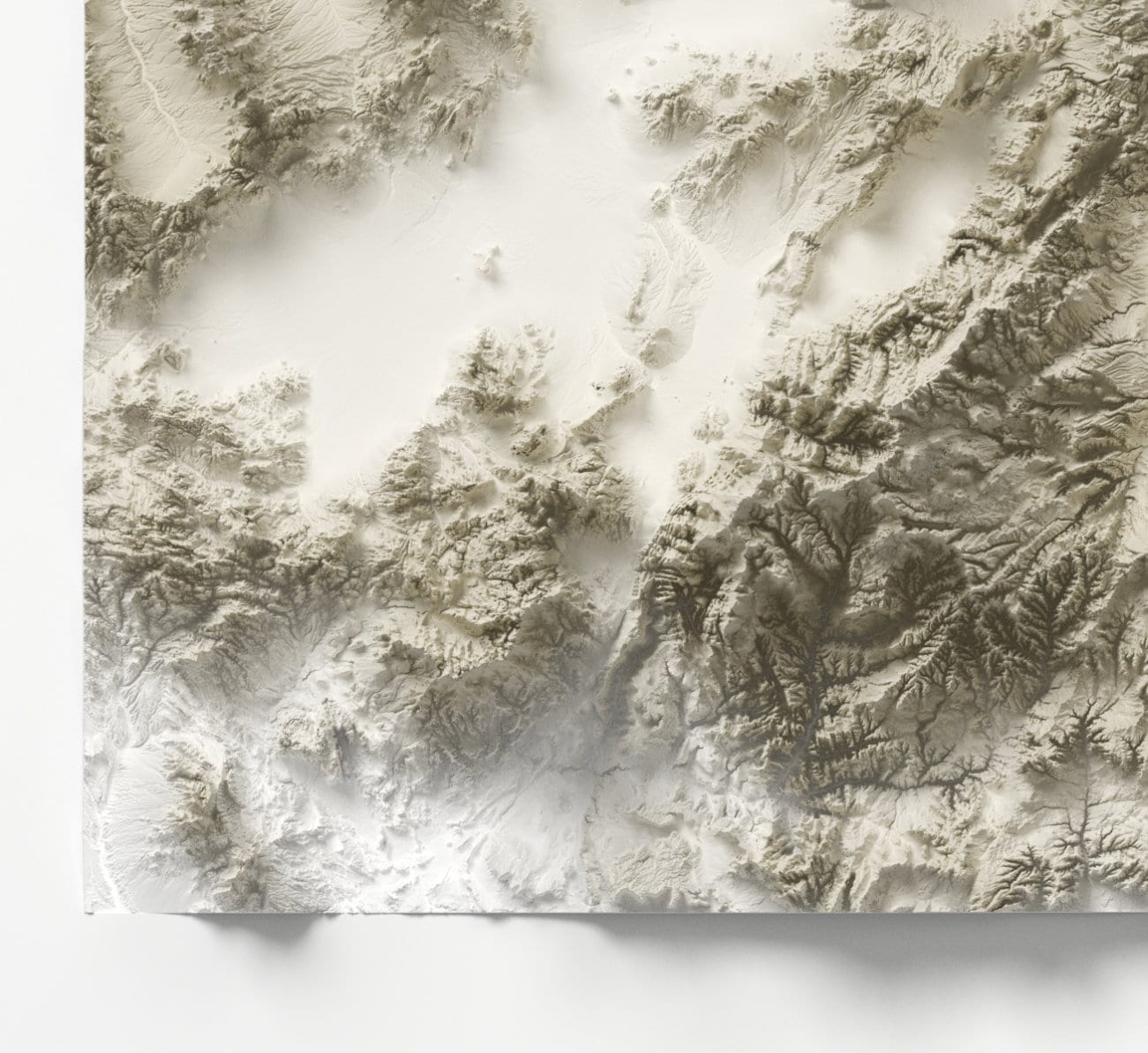 Utah ~ 2D Minimalist Topographic Map Print ~ Shaded Relief US State