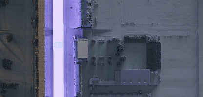 Indianapolis Motor Speedway ~ 2D Shaded Relief Map Print