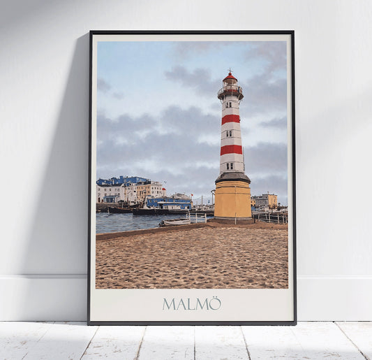 Malmo Travel Print ~ Vintage Style Painting Classic Germany Travel Poster Wall Art Home Decor