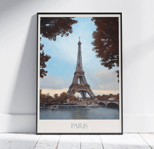 Paris Travel Print, Eiffel Tower ~ Classic Painting Eiffel Tower Poster | Eiffel Tower Wall Art | Eiffel Tower Travel Poster | Paris Poster